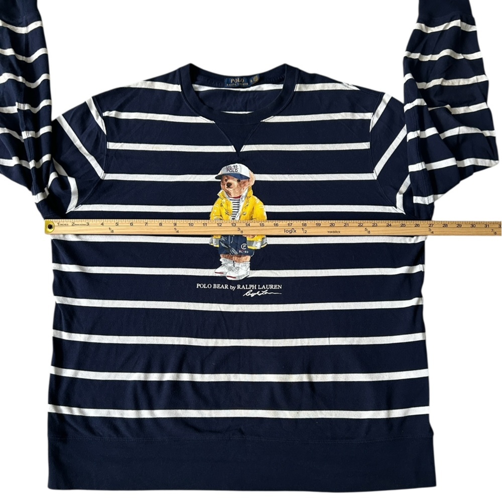 Polo by Ralph Lauren CP-93 Sailor Bear stripe pullover crewneck, Size XL - Picture 4 of 7